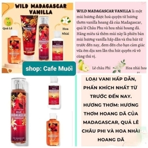 Sữa tắm dưỡng da Wild Madagasca Vanilla Bath and Body Works 295ml