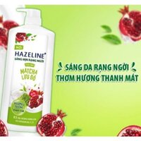 Sữa tắm dưỡng sáng Hazeline matcha lựu đỏ 1kg