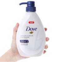 Sữa tắm dưỡng thể Dove chai 500g dưỡng ẩm chuyên sâu - Deeply Nourishing chăm sóc da sáng trắng mịn màng