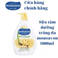 Sữa Tắm Dưỡng Thể Monsavon chiết xuất Sữa & Hoa Vani (1000ml)