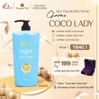 Sữa Tắm Dưỡng Trắng CHARME COCO LADY Hương Nước Hoa 1000ml Cấp Ẩm, Trắng Da, Thơm Lâu