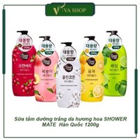 Sữa tắm dưỡng trắng da Shower mate hương hoa Hàn Quốc 1200ml