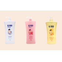 SỮA TẮM E100 CHAI 1200ML (1.2L) HƯƠNG HOA HỒNG/TINH CHẤT SỮA DÊ/ HOA HỒNG VÀNG