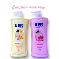 Sữa tắm E100 chai màu hồng, chai màu vàng 800gram