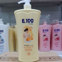 SỮA TẮM E100 SILKY  1,2kg (mầu vàng)