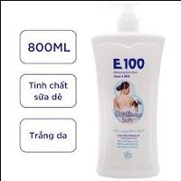 Sữa tắm E100 trắng 800ml/12 chai