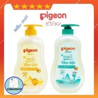 Sữa tắm em bé Pigeon 700ml với 2 hương cho bé, cấp ẩm nhanh, chai có vòi tiện dụng, không Paraben