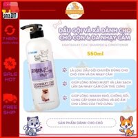 Sữa tắm Forcans Light & Silky coat 550ml cho chó có làn da nhạy cảm như Sóc POM