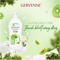 Sữa Tắm Gervenne Trắng Da Hương Nước Hoa Kiwi & Bạch Trà 1.2L
