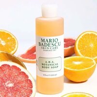 Sữa tắm giảm mụn, trắng sáng săn chắc da Mario Badescu A.H.A Botanical Body Soap 472ml