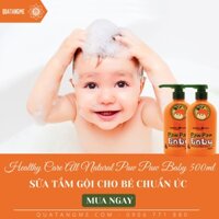 Sữa tắm gội 2 trong 1 cho bé Healthy Care Paw Paw Baby Shampoo Body Wash 500ml - QT271