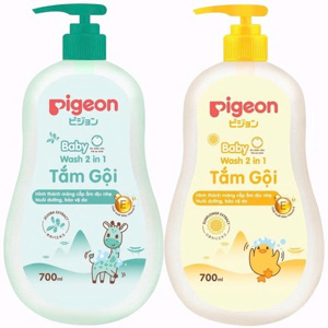 Sữa tắm gội 2 trong 1 Pigeon 700ml