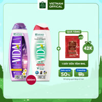 Sữa tắm gội 2 trong 1 Vidal 500ml thành phần tự nhiên dành cho cả gia đình