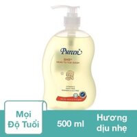 Sữa tắm & gội 2in1 cho bé Pureen Pro Vitamin B5 & Vitamin E hương dịu nhẹ 500 ml (mọi độ tuổi)