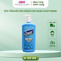 Sữa tắm gội 2in1 COAST Classic Hair & Body Wash dành cho nam 946ml - Nana Shop
