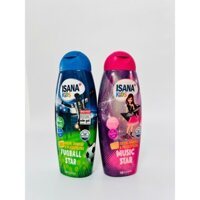 Sữa tắm, gội 3in1 Isana Kids 300ML dành cho bé trai và bé gái - Hàng Nội Địa Đức