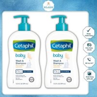 Sữa tắm gội an toàn cho bé Cetaphil baby wash shampoo wtih Glucerin & Panthenol 400ml - Tắm + gội Cetaphil