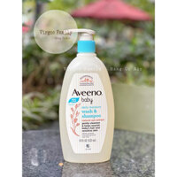 Sữa tắm gội Aveeno Baby Daily Moisture Wash & Shampoo 532ml – Dịu nhẹ cho làn da nhạy cảm của bé
