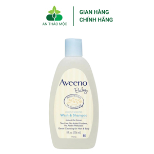 Sữa tắm gội Aveeno Baby Wash & Shampoo 236ml