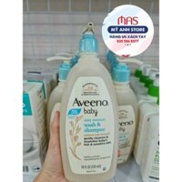 Sữa tắm gội Aveeno không làm cay mắt bé 532ml