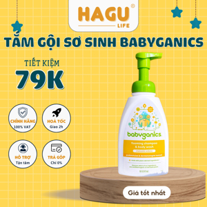 Tắm gội sơ sinh Babyganics 473ml