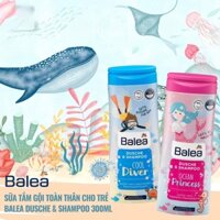 Sữa tắm Gội Balea Dusche & shampoo cho bé 300ml(nội địa đức)