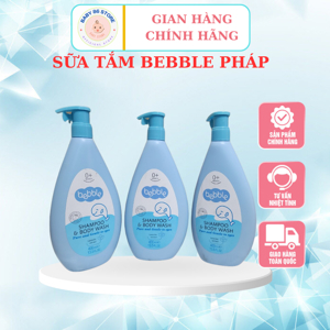 Sữa tắm gội Bebble 400ml Pháp cho bé từ 0m+