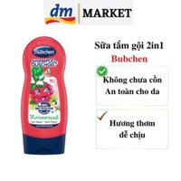 Sữa tắm gội bubchen 2in1 không chưa cồn, không làm cay mắt bé, làm sạch bụi bẩn và vi khuẩn, an toàn cho bé