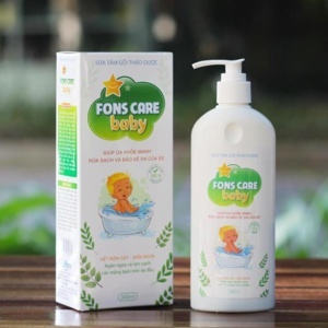 Sữa tắm gội chiết xuất thảo dược cho bé Fons Care Baby 300ml