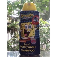 Sữa tắm gội cho bé 2 trong 1 Sponge Bob Nickelodone dành cho trẻ em 355ml