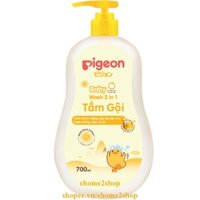 Sữa Tắm Gội Cho Bé 700Ml Pigeon Tinh Chất Hoa Hướng Dương 2 Trong 1, shopee.vn/ehome2shop.