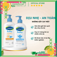 Sữa tắm gội cho bé Cetaphil Baby Gentle Wash & Shampoo 400ML & 230ML