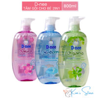Sữa tắm gội cho bé DNEE Head & Body Baby Wash d nee 800ml
