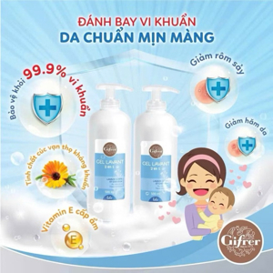 Sữa Tắm Gội cho bé Gifrer Gel Lavant 2 en 1 500ml