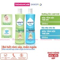Sữa tắm gội cho bé Lactacyd Milky, BB – cho trẻ từ sơ sinh, dưỡng ẩm, chăm sóc da, rôm sảy và tóc cho bé