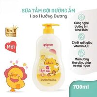 Sữa Tắm Gội Cho Bé Pigeon 700ml Jojoba, Sản phẩm có tặng kèm chai nhỏ