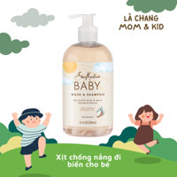 Sữa tắm gội cho bé SheaMoisture Baby Wash and Shampoo for Baby 100% Virgin Coconut Oil 13Oz 384ml (Chai)
