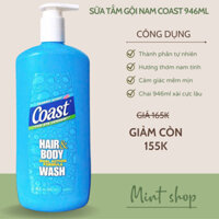 Sữa tắm gội cho Nam Coast Hair & Body Wash 946ml của Mỹ Mẫu Mới