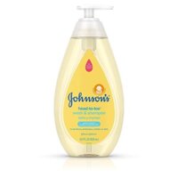 Sữa Tắm & Gội cho trẻ em Johnson's Tear Free Skin Nourish Wash 500ml (Mỹ)