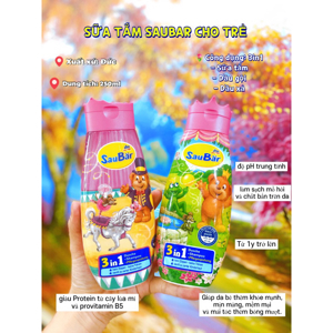 Sữa tắm gội chung trẻ em SauBar Đức