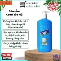 Sữa tắm gội Coast chai lớn 946ml cho nam của Mỹ