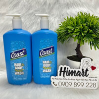Sữa tắm gội Coast Hair & Body cho nam 946ml