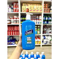 Sữa tắm gội Coast Hair & Body Wash 946ml ( có vòi )