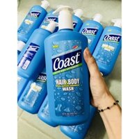 Sữa tắm gội Coast Hair Body Wash  946ml - Có Vòi