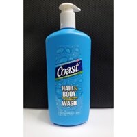 Sữa Tắm Gội Coast Hair & Body Wash Classic Scent – 946ml - Mỹ