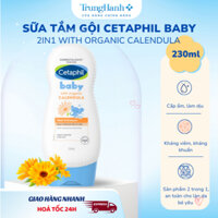 Sữa tắm gội dịu lành cho bé Cetaphil Baby Wash & Shampoo với Hoa cúc Calendula hữu cơ 230ml