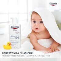 Sữa tắm gội dịu nhẹ cho bé Eucerin Baby Wash & Shampoo 400ml