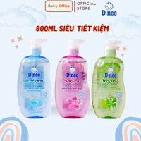 Sữa tắm gội Dnee Baby, sữa tắm toàn thân Hữu Cơ cho bé Dnee Organic 800ml - Babi Office
