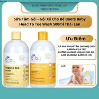 Sữa Tắm Gội - Gội Xả Cho Bé Boots Baby Head To Toe Wash 500ml Thái Lan Hương Thơm Dịu Nhẹ