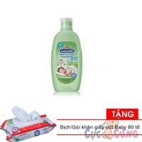 Sữa tắm gội Kodomo cho trẻ 100ml Tặng 1 bịch khăn giấy ướt Baby 80 tờ - sua tam goi